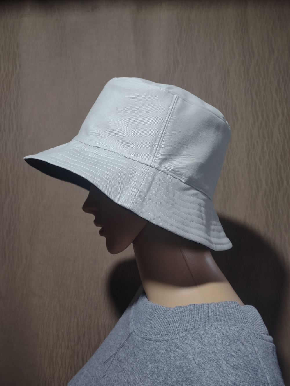 Handmade Upcycled Denim Versatile Reversible Sun Bucket Hat - Picture 10 of 12